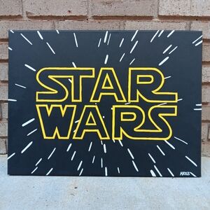 Hand Painted Star Wars Canvas Painting Artwork